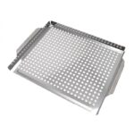 GrillSpot Stainless Steel Flat Grill Topper Basket